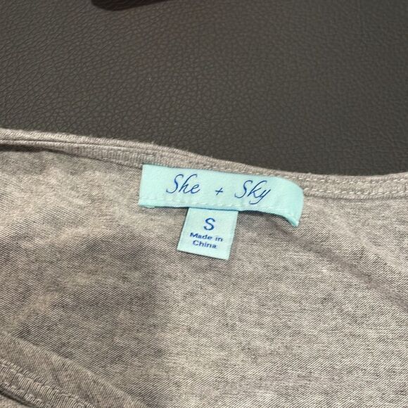 Cold shoulder long sleeve top | grey | size S - Picture 7 of 7